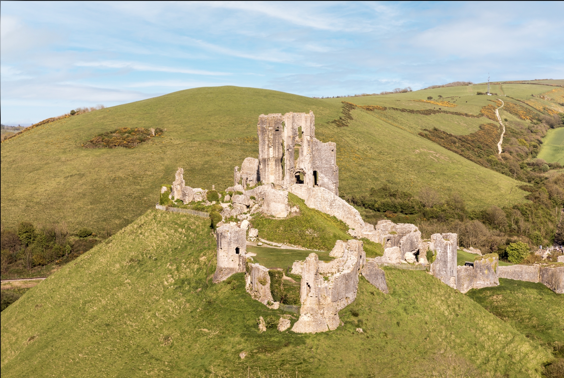 Corfe Castle, Dorset, UK